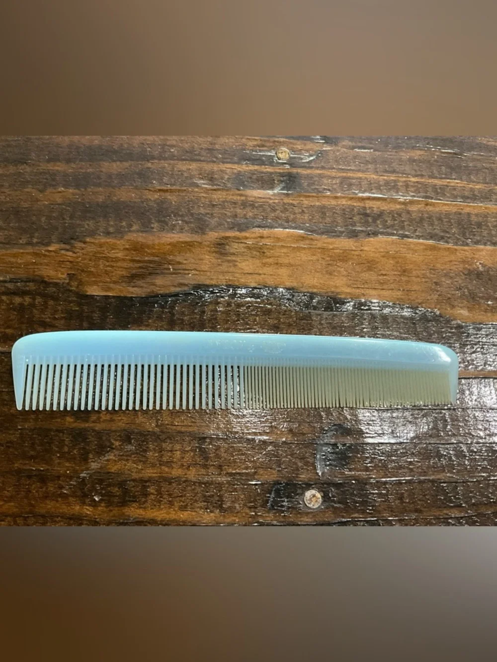 Vintage Light Blue Plastic Comb Nylon by DuPont MCM